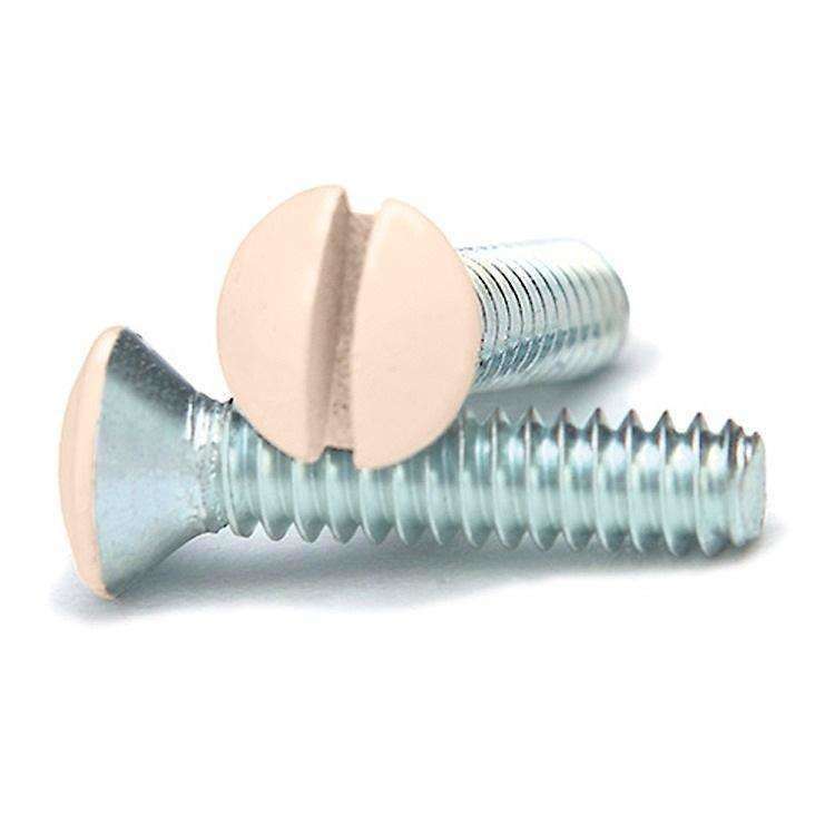 Ivory 3/4 Inch Wallplate Screws 10PK