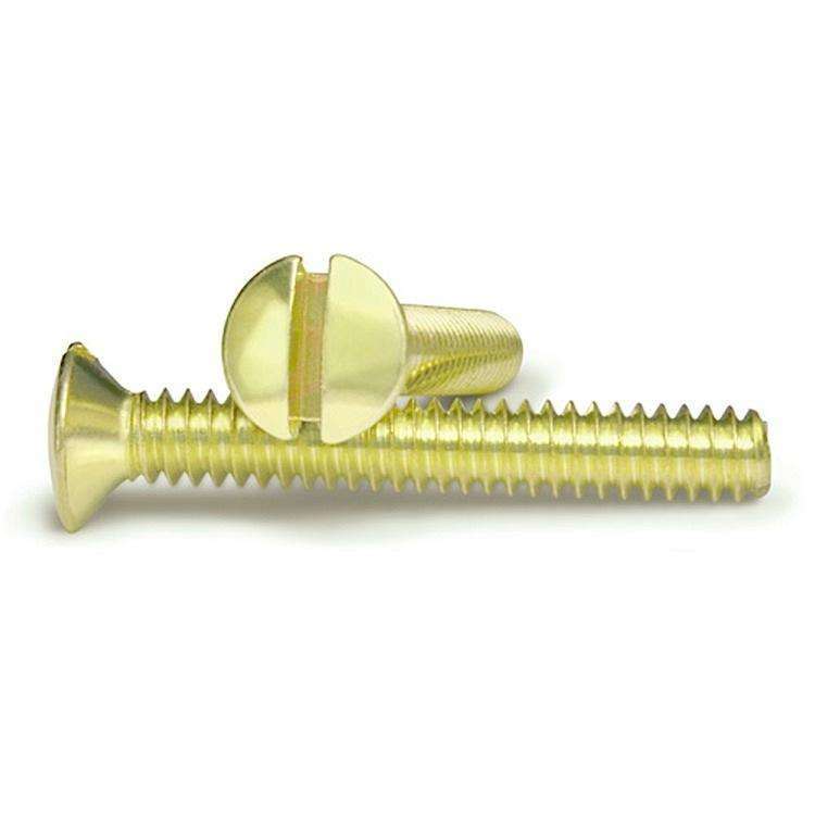 Brass 3/4 Inch Wallplate Screws 10PK:Wallplatesonline.com