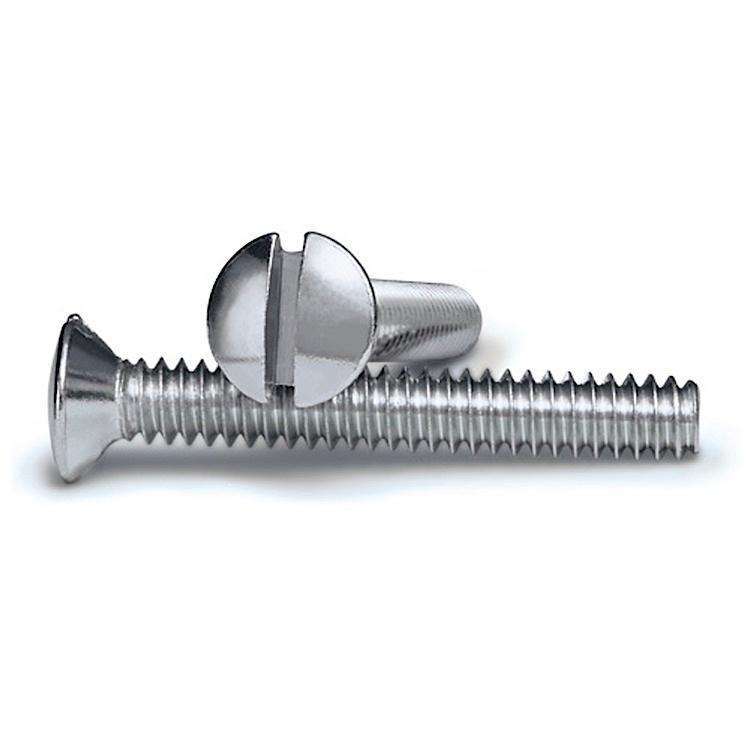 Chrome 1 Inch Wallplate Screws 10PK