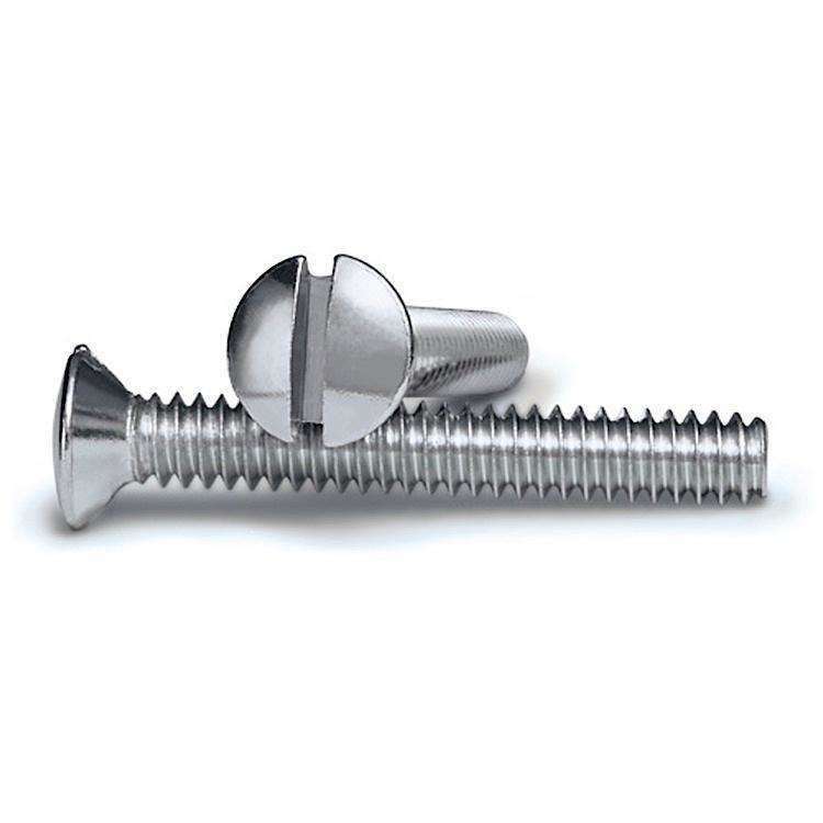 Brushed Nickel 1 in Wallplate Screws 10PK