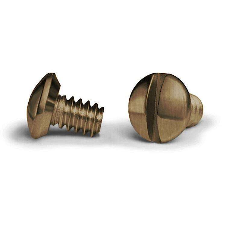 Antique Brass 1/4 Inch Wallplate Screws 10PK