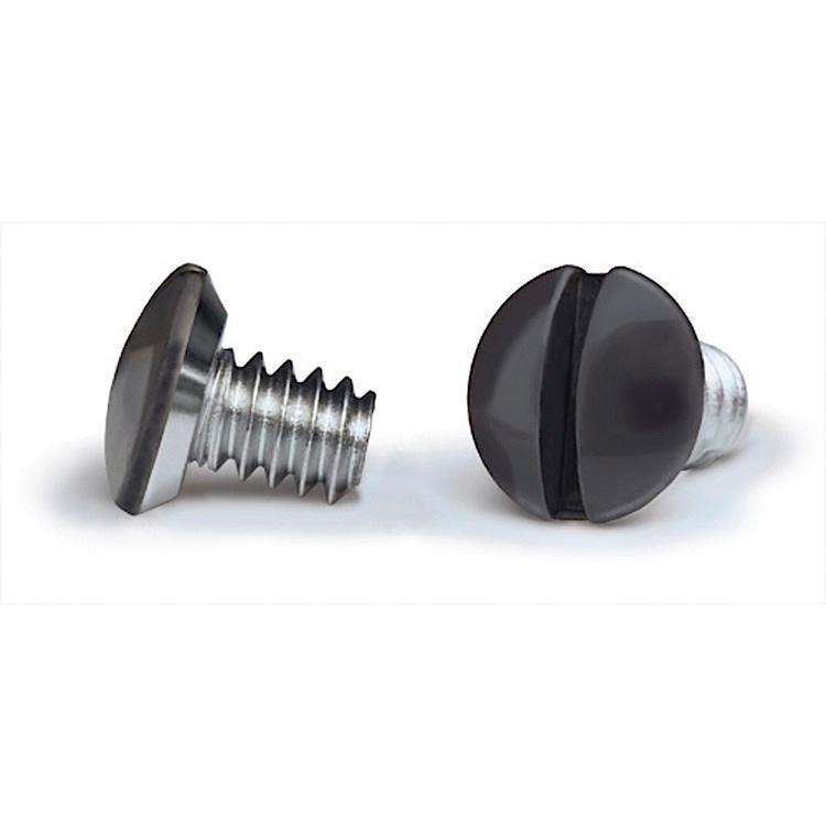 Black 1/4 Inch Wallplate Screws 10PK