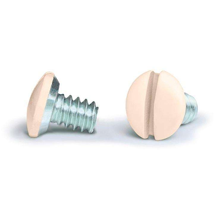 Ivory 1/4 Inch Wallplate Screws 10PK - Wallplatesonline.com