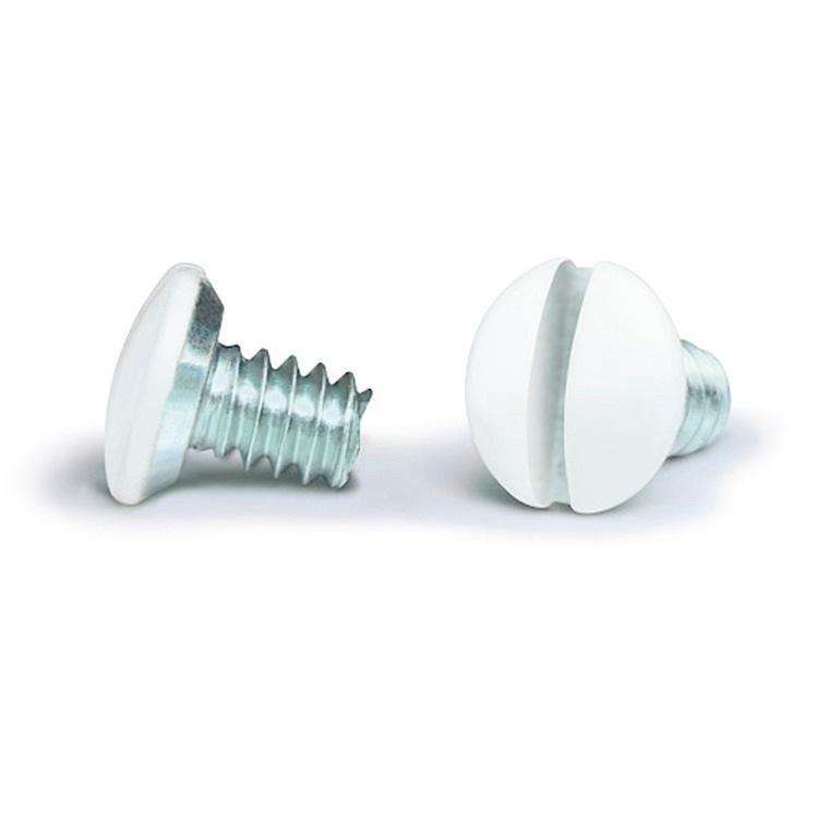 WHITE 1/4 Inch Wallplate Screws 10PK