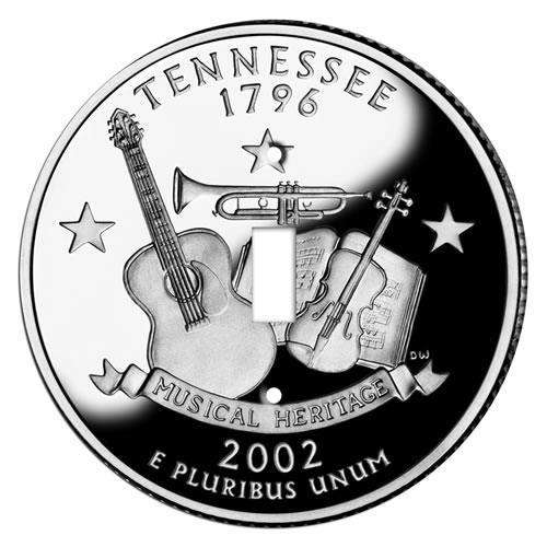 Tennessee State Coin Switchplate:Wallplatesonline.com
