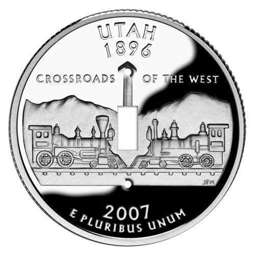 Utah State Coin Switchplate:Wallplatesonline.com