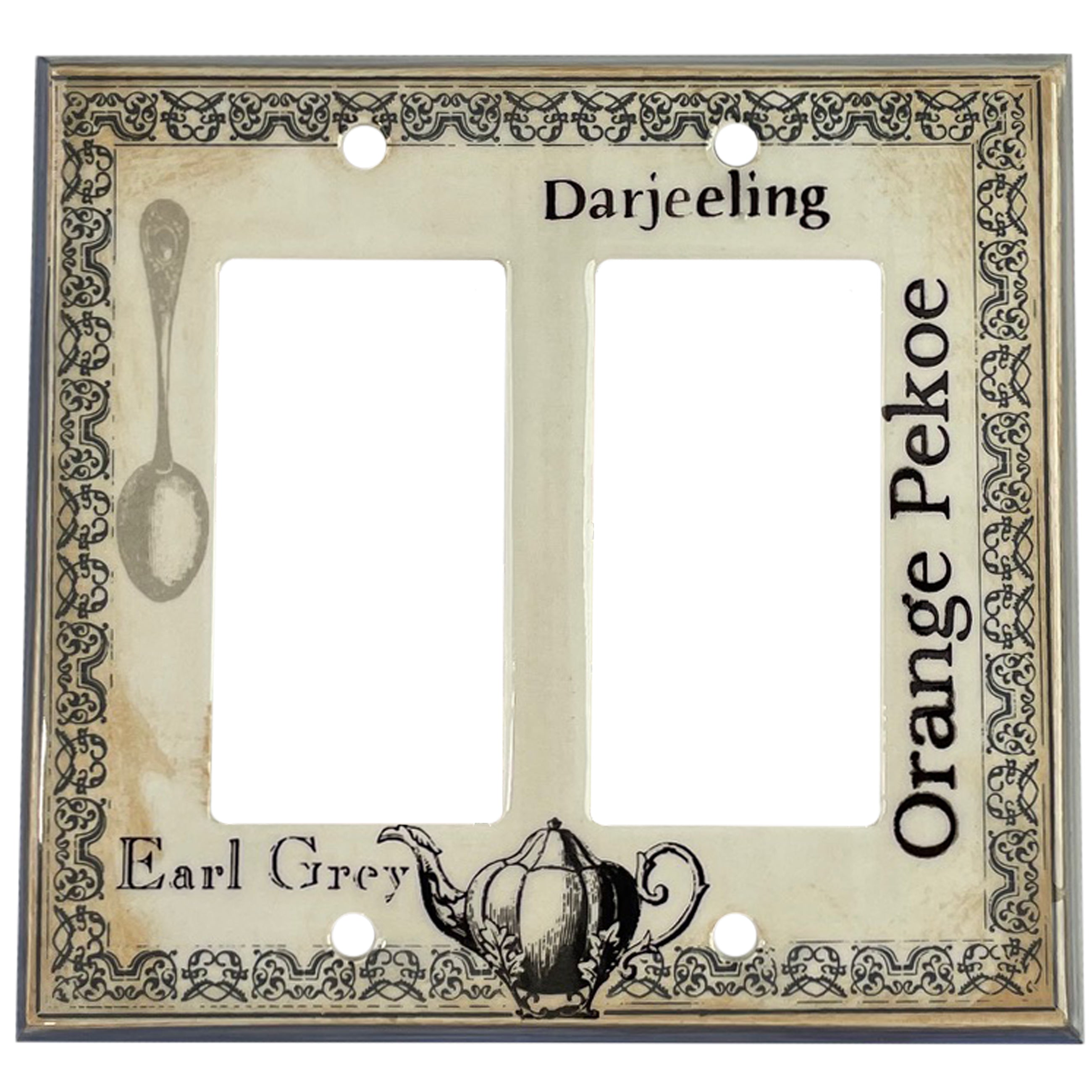 Tea Cover Plates 2 Rocker Wallplate