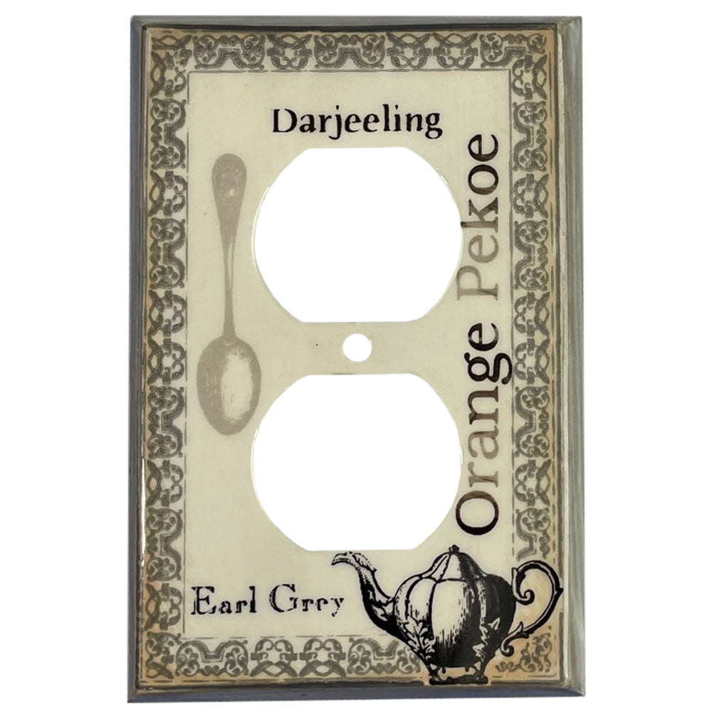 Tea Cover Plates Duplex Outlet Wallplate