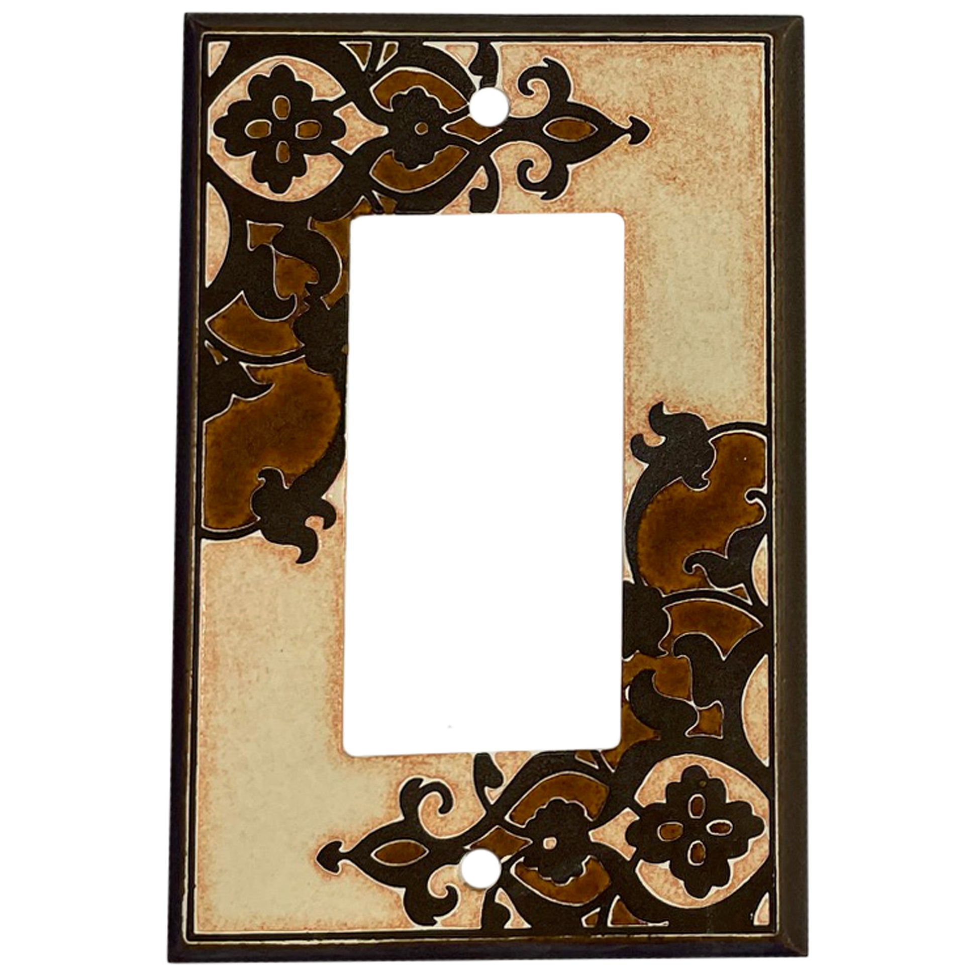Finials - Cream Cover Plates Rocker Wallplate