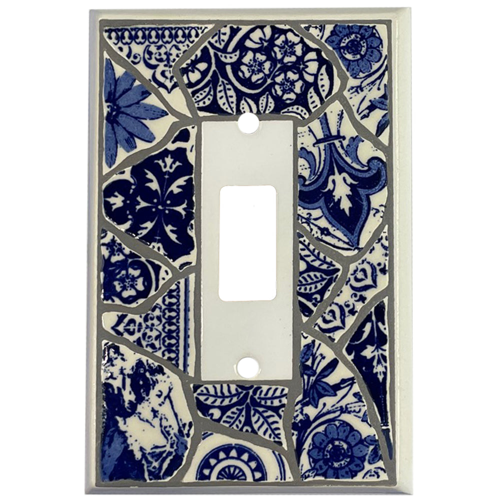 Blue Transferware Single Covers Plates Cover Plates