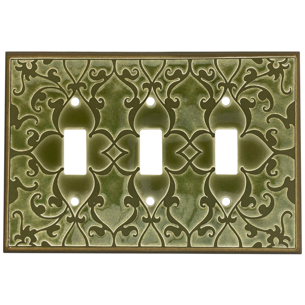 Jacquard Cover Plates 3 Toggle Wallplate