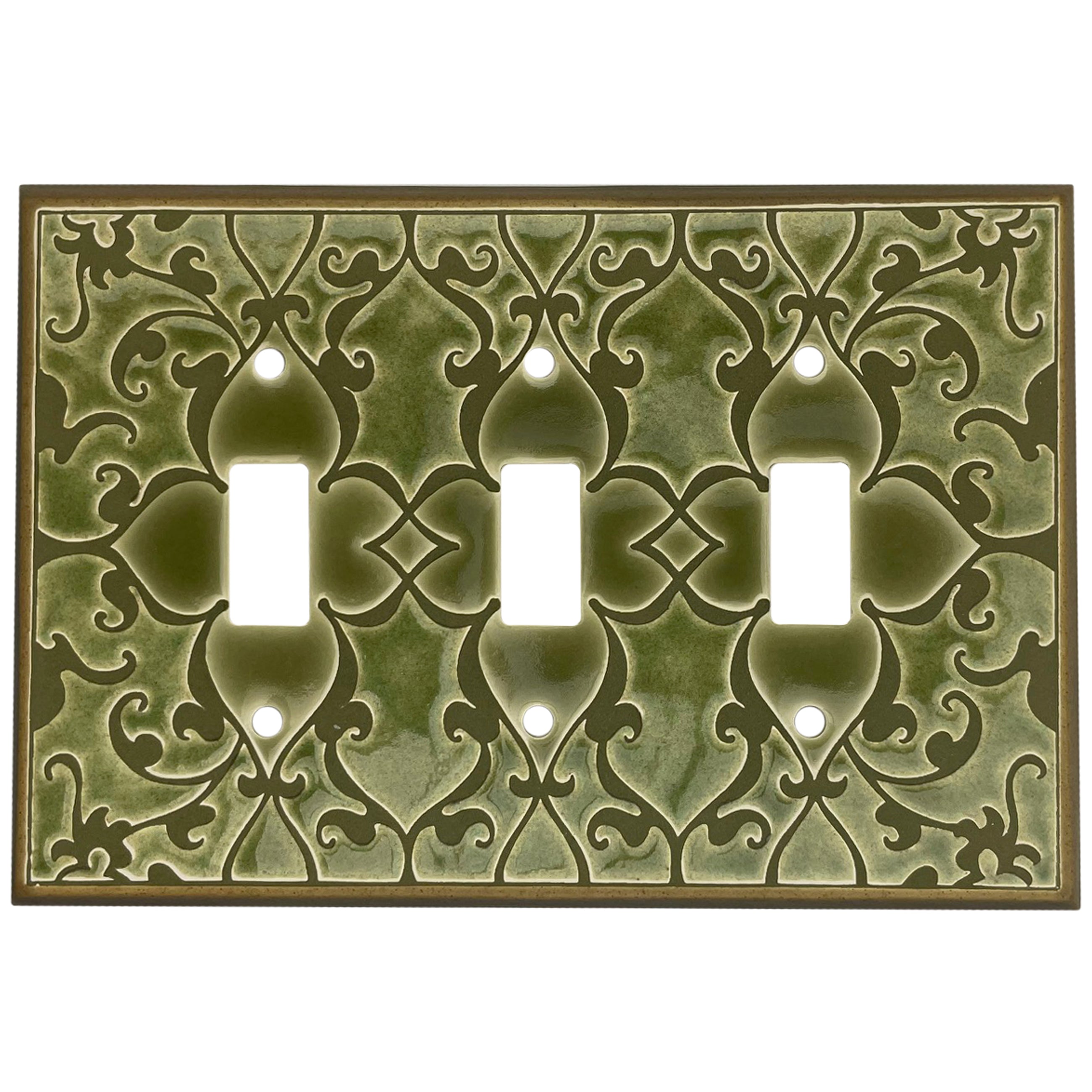 Jacquard Cover Plates 3 Toggle Wallplate