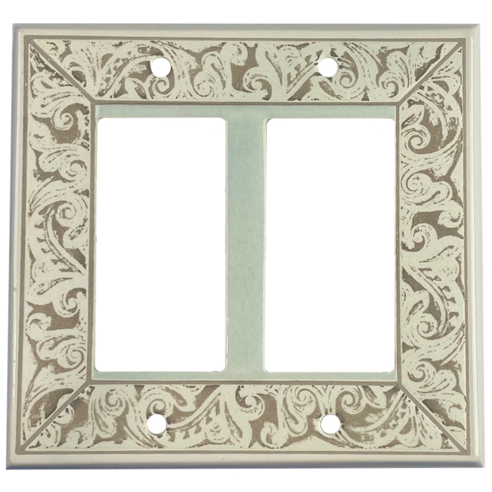 Alabaster Cover Plates 2 Rocker Wallplate