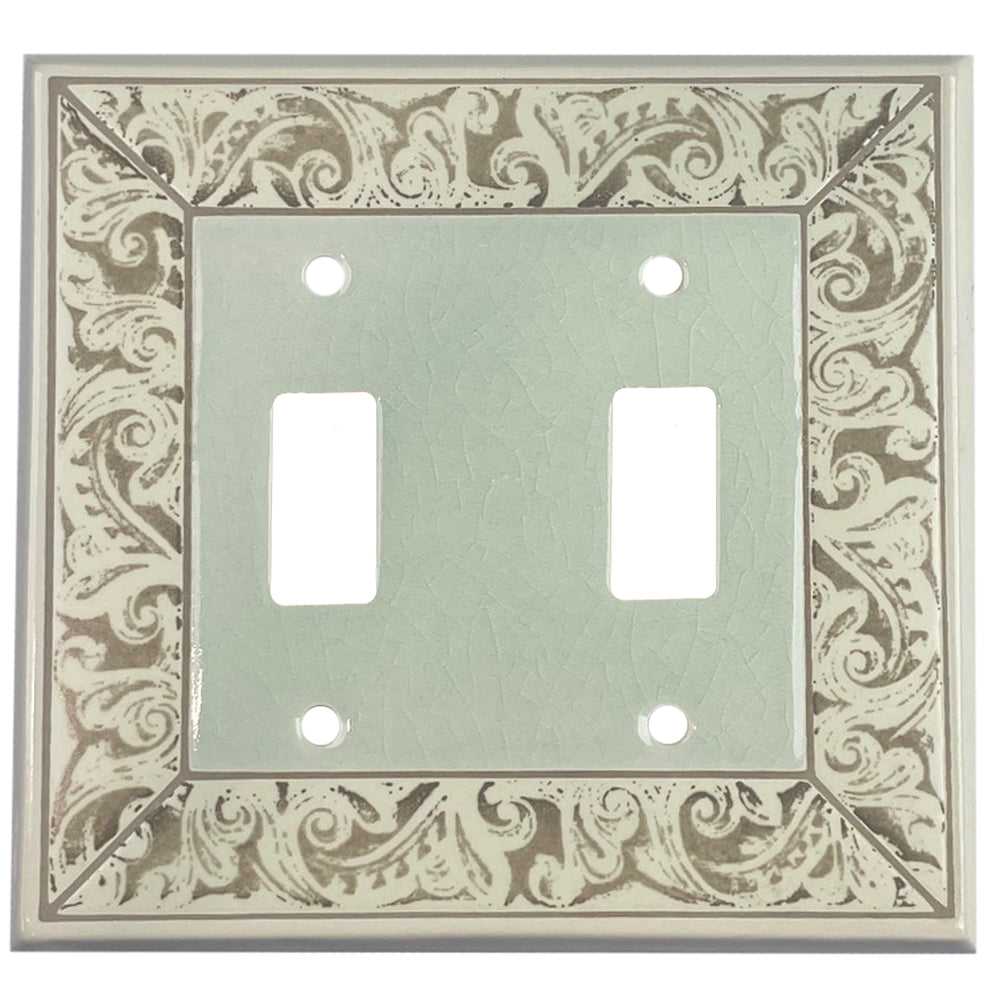 Alabaster Cover Plates 2 Toggle Wallplate