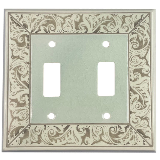 Alabaster Cover Plates 2 Toggle Wallplate