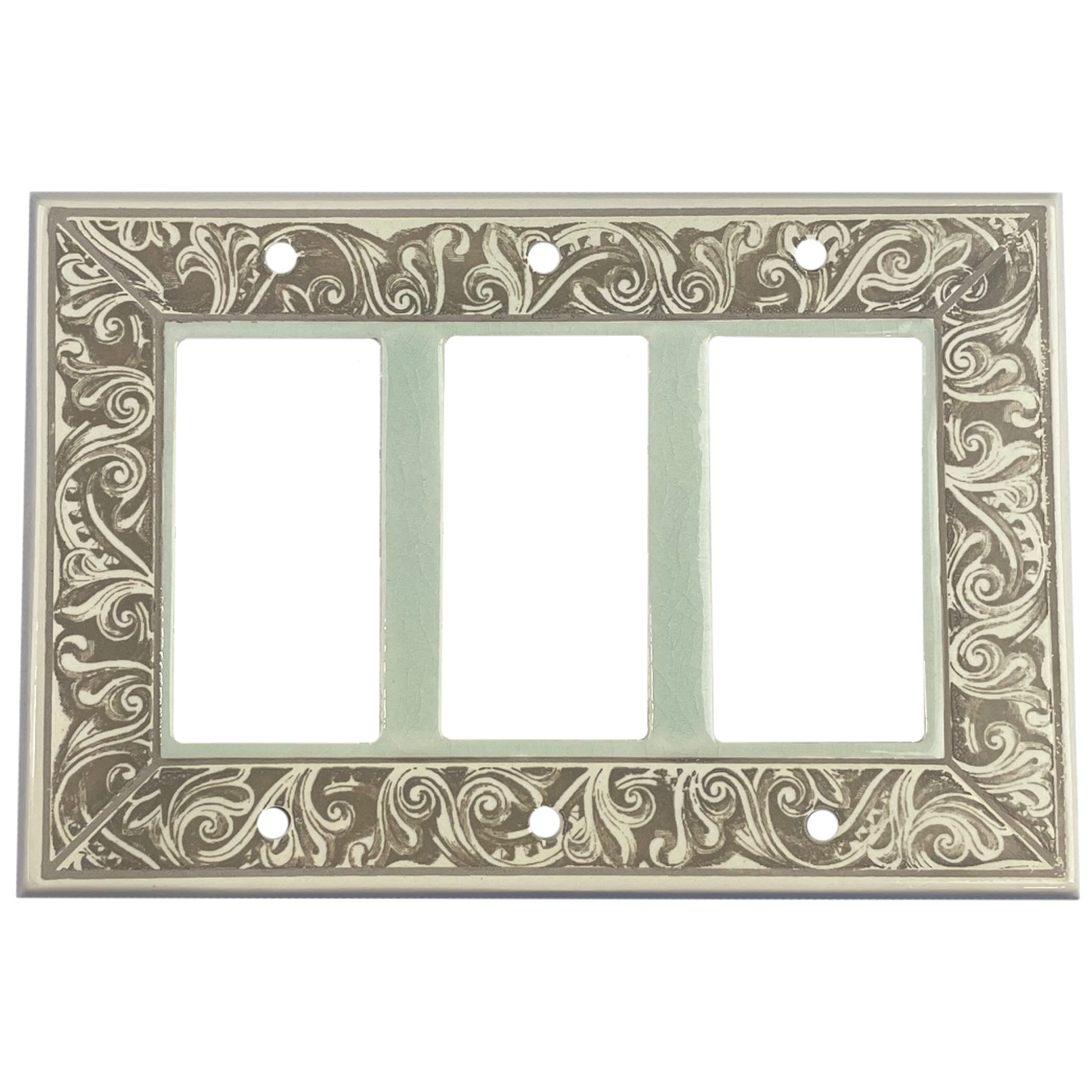 Alabaster Cover Plates 3 Rocker Wallplate