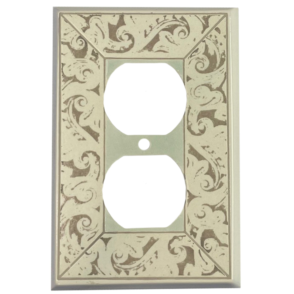 Alabaster Cover Plates Duplex Outlet Wallplate