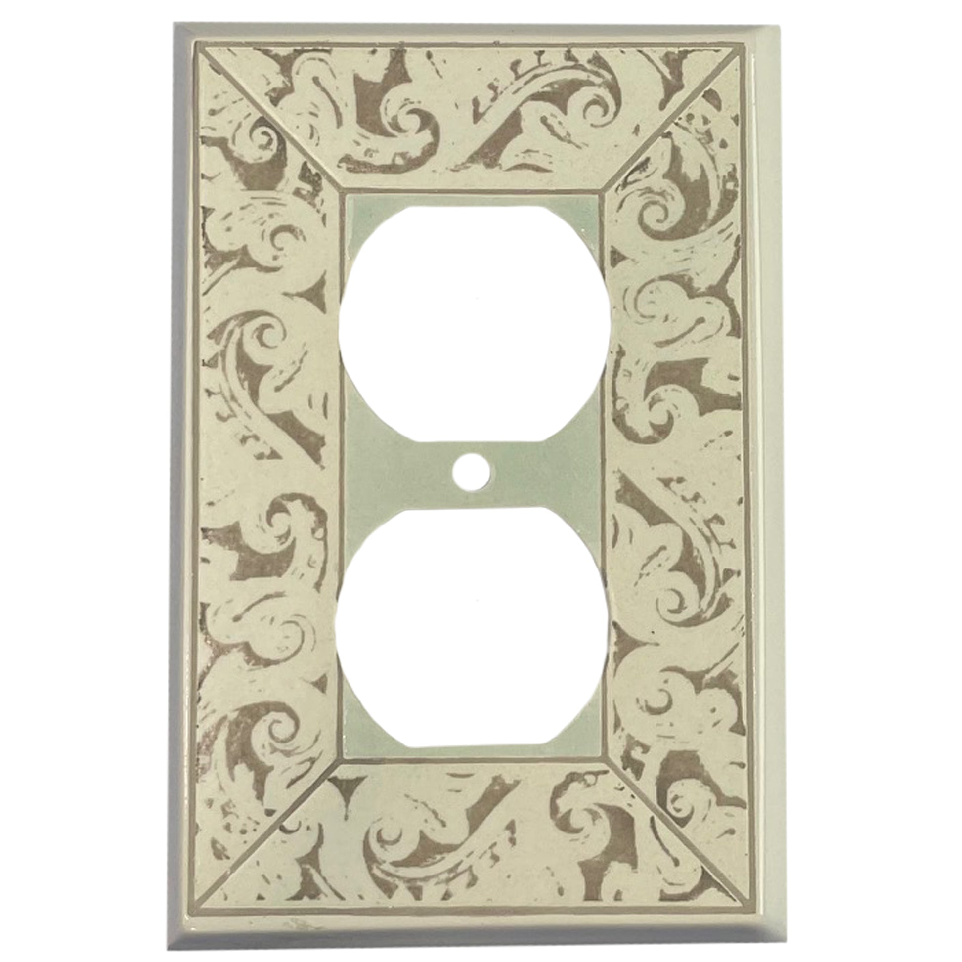 Alabaster Cover Plates Duplex Outlet Wallplate