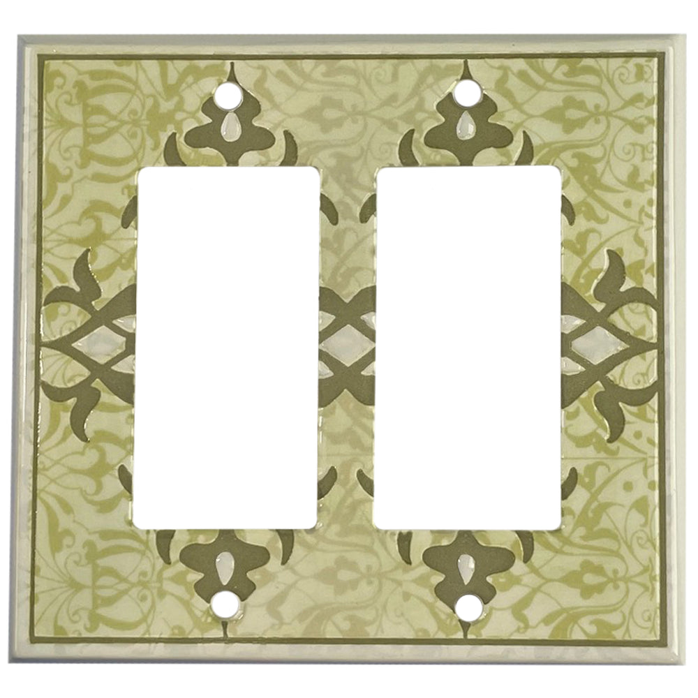 Paisley - Sage 2 Rocker Wallplate