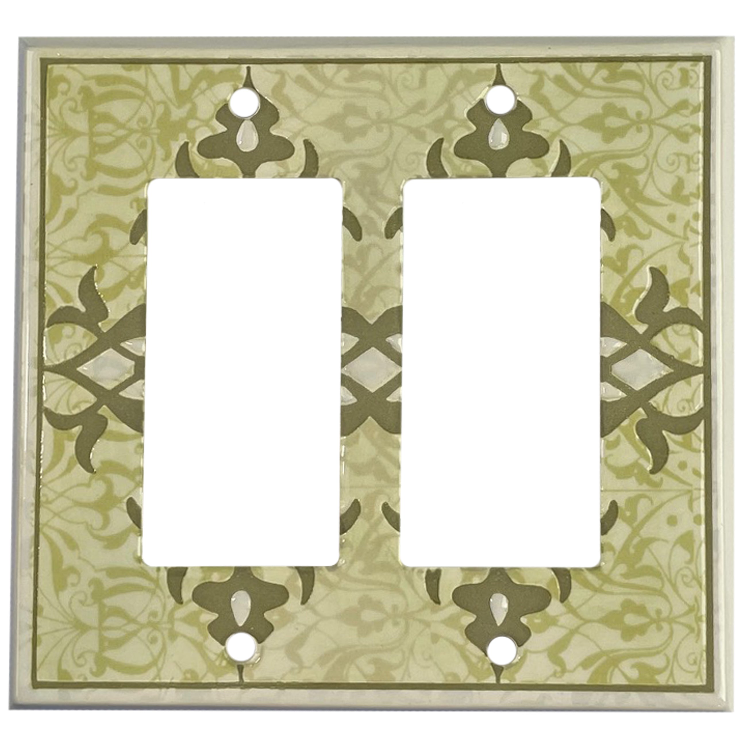 Paisley - Sage 2 Rocker Wallplate