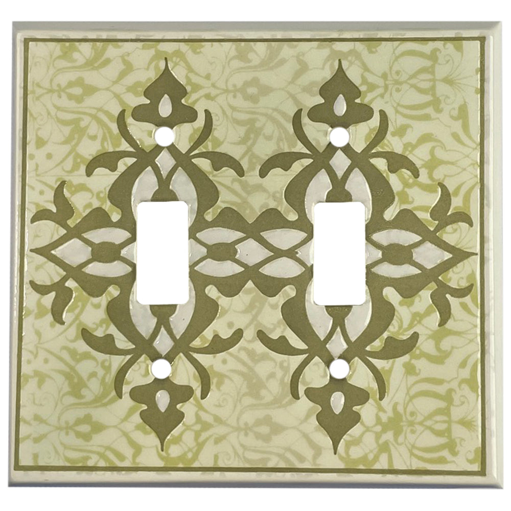 Paisley - Sage 2 Toggle Wallplate
