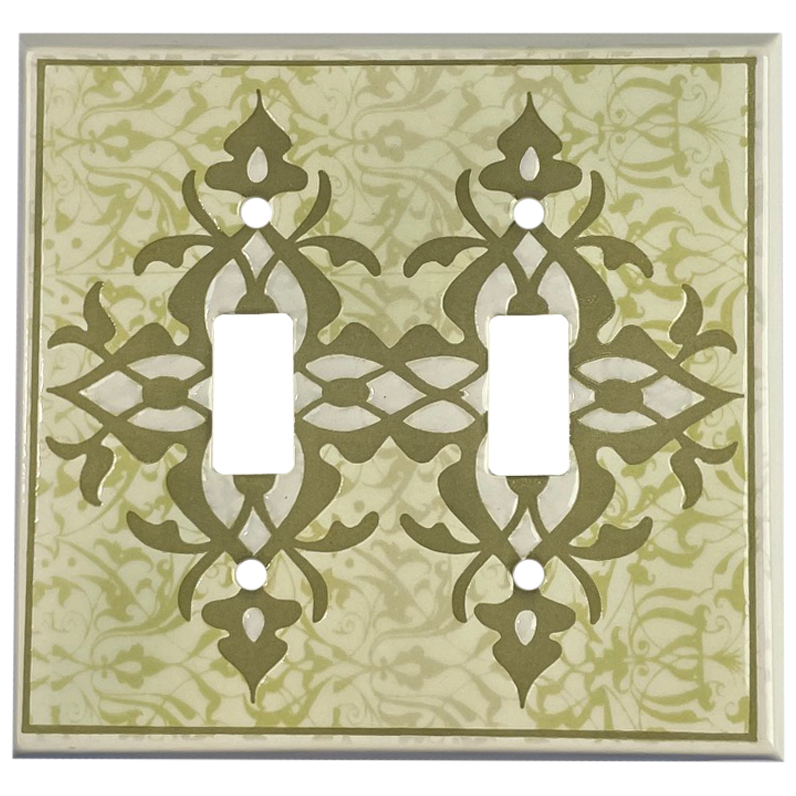 Paisley - Sage 2 Toggle Wallplate