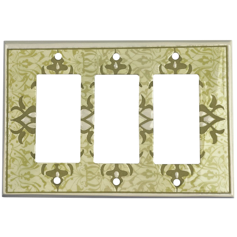 Paisley - Sage 3 Rocker Wallplate