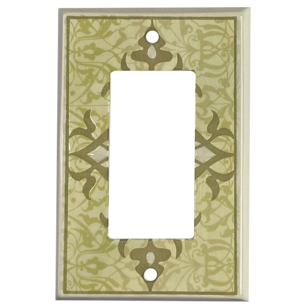 Paisley - Sage Rocker Wallplate
