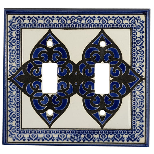 Morocco - Blue Cover Plates 2 Toggle Wallplate