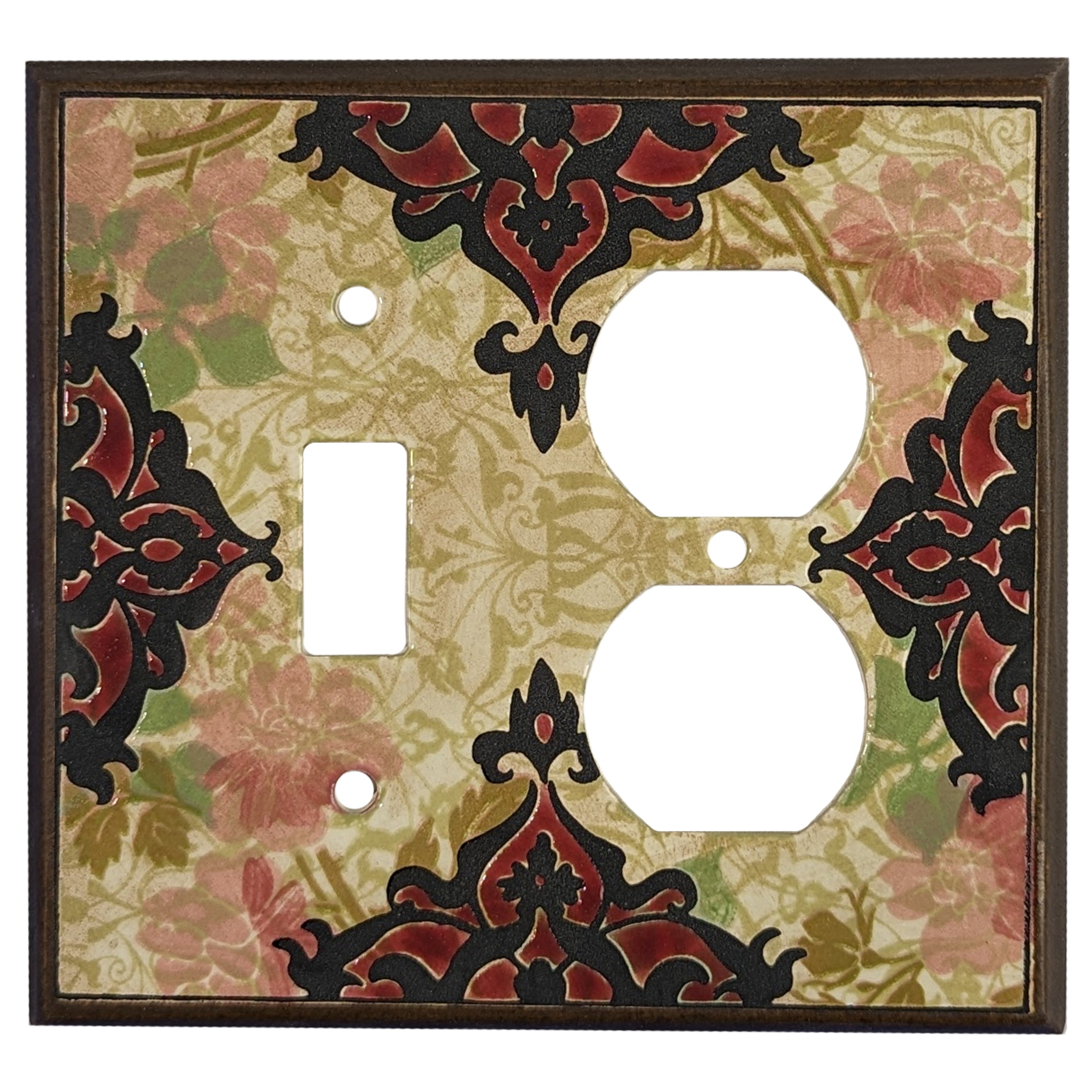 Lace - Brocade Cover Plates Toggle / Duplex Wallplate
