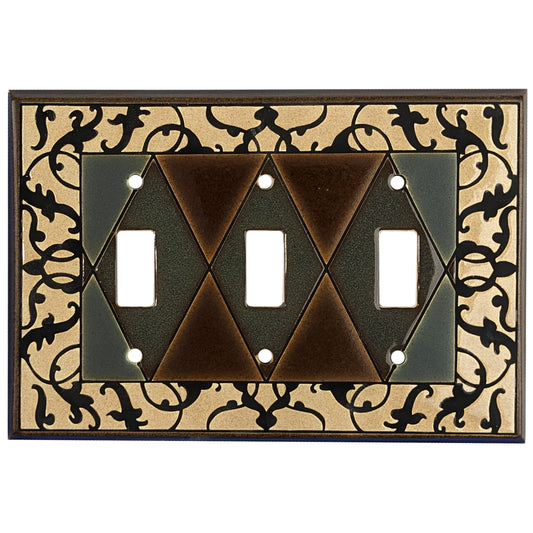 Harlequin Cover Plates 3 Toggle Wallplate