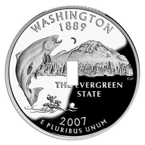 Washington State Coin Switchplate:Wallplatesonline.com