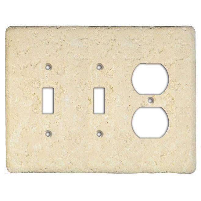 Wheat Stone 2 Toggle / Duplex Switchplate:Wallplatesonline.com