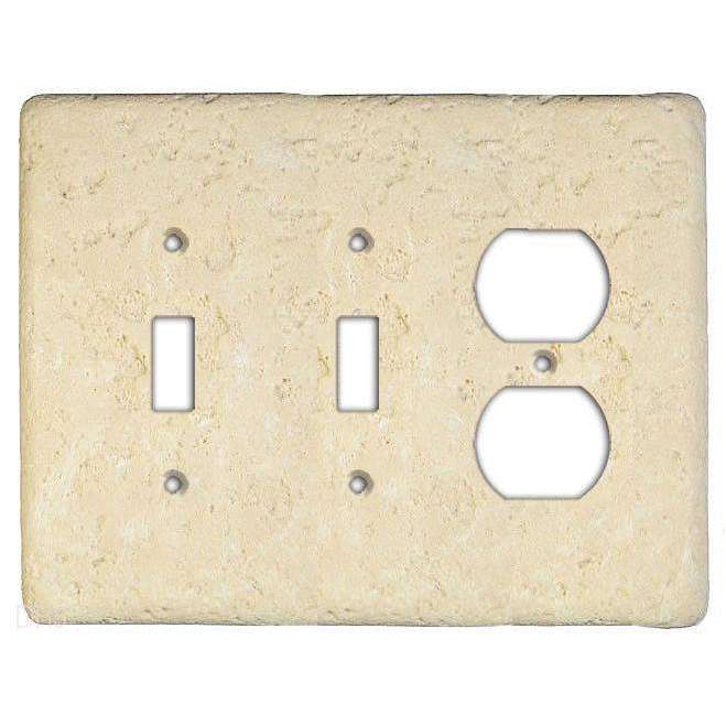 Wheat Stone 2 Toggle / Duplex Switchplate:Wallplatesonline.com