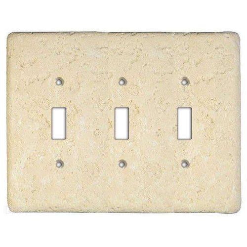 Wheat Stone Triple Toggle Switchplate:Wallplatesonline.com