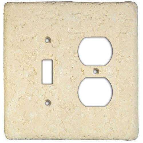 Wheat Stone Toggle / Duplex Switchplate:Wallplatesonline.com