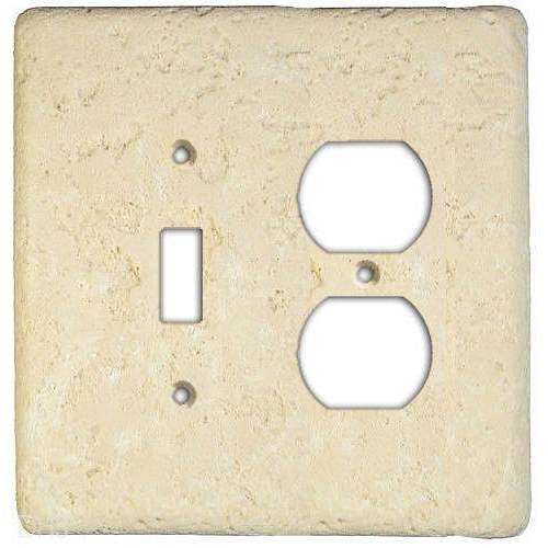 Wheat Stone Toggle / Duplex Switchplate:Wallplatesonline.com