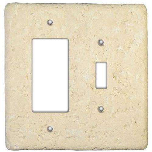 Stonique Wheat Stone Toggle / Rocker Switchplate