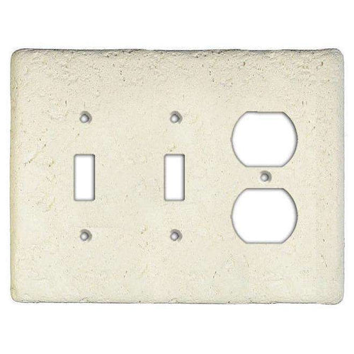 Biscuit Stone 2 Toggle / Duplex Switchplate - Wallplatesonline.com