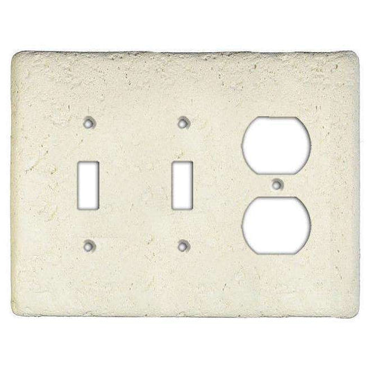 Biscuit Stone 2 Toggle / Duplex Switchplate - Wallplatesonline.com