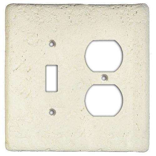 Stonique Biscuit Stone Toggle / Duplex Switchplate