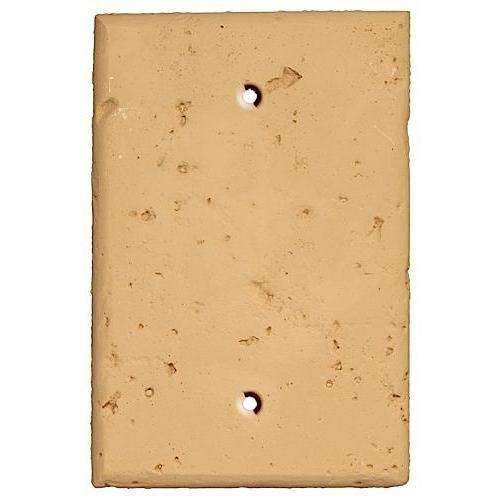 Caramel Stone Single Blank Cover Plate