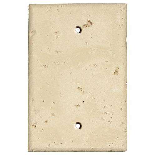 Sand Stone Single Blank Cover Plate - Wallplatesonline.com