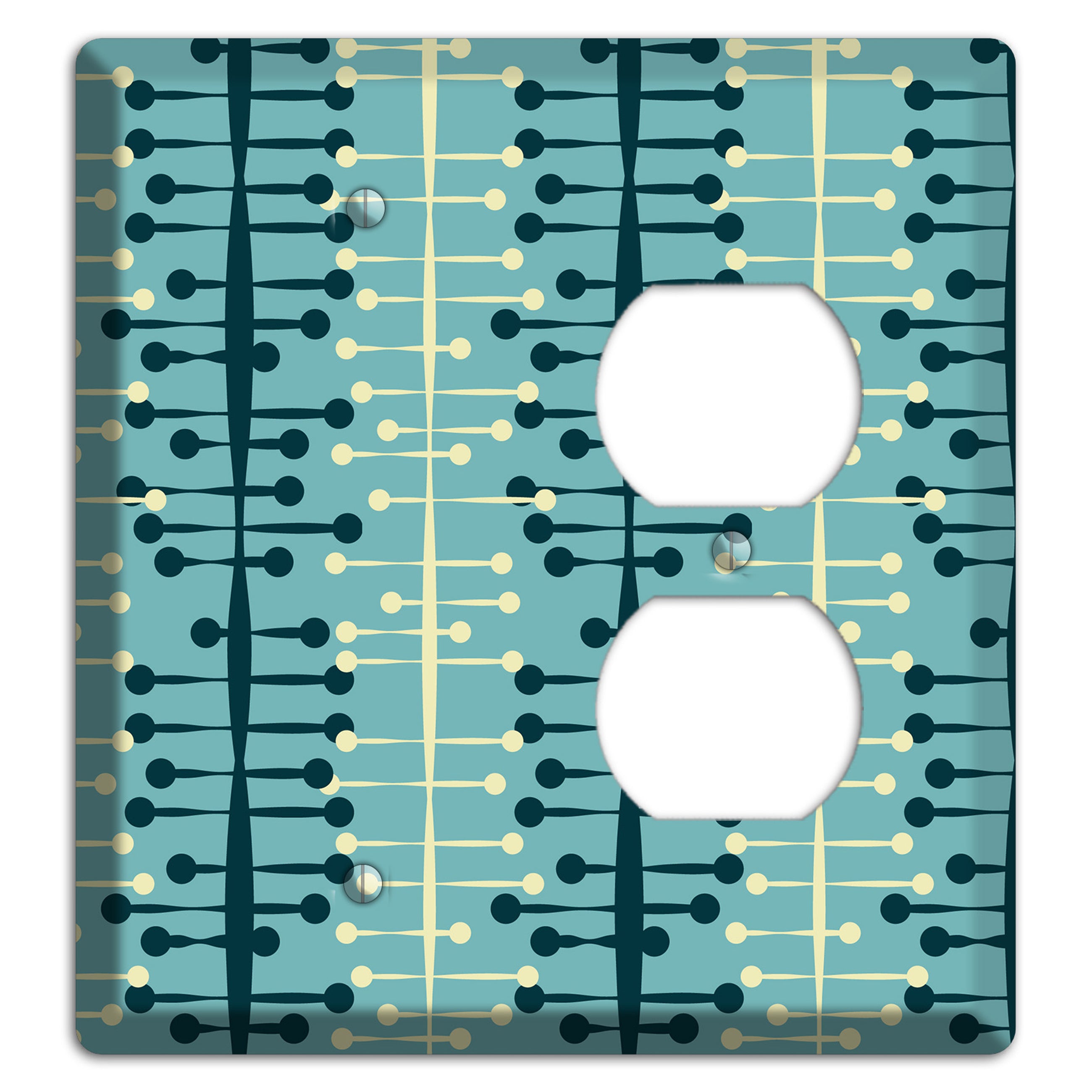 Mid Century Twist Blank / Duplex Wallplate