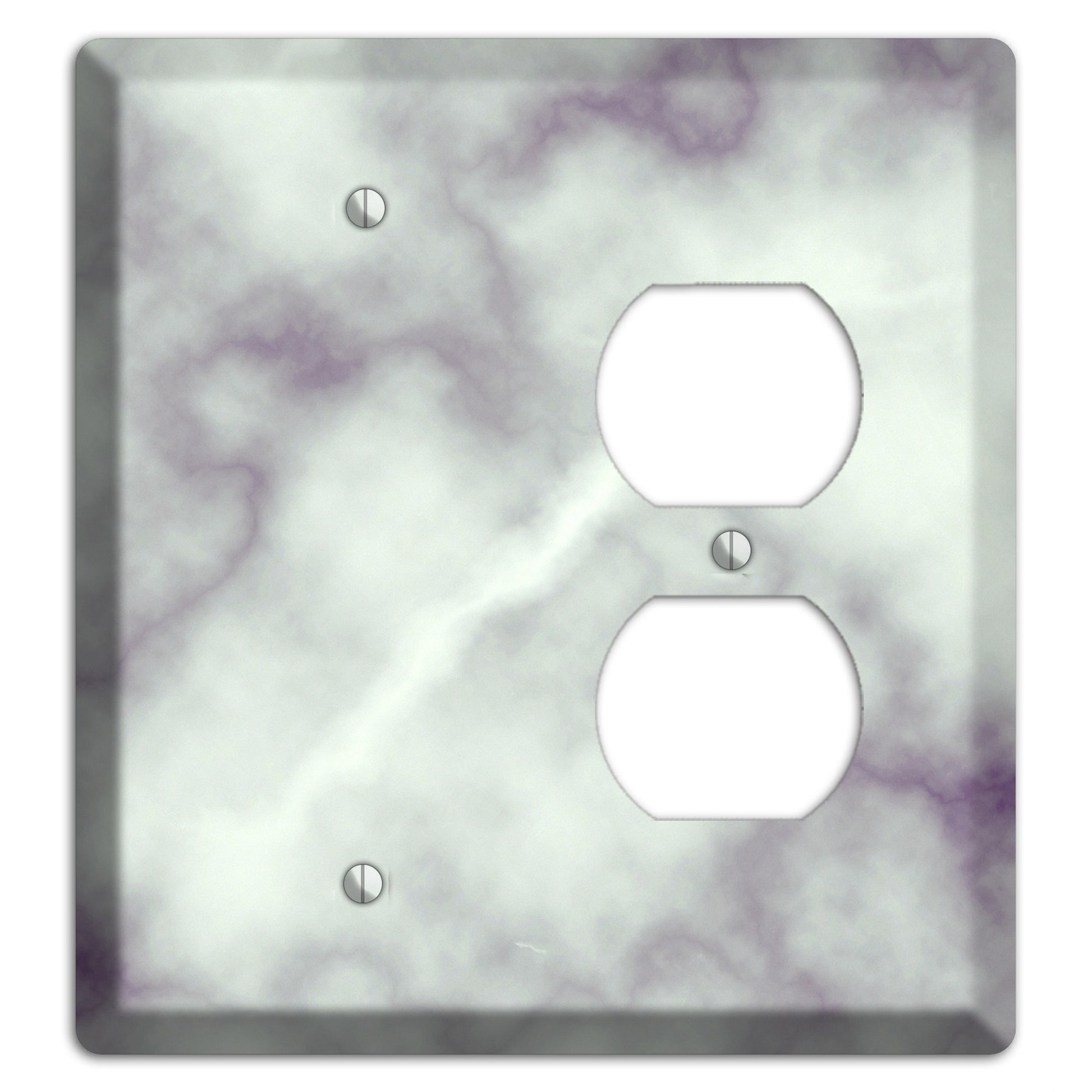 Gray Nurse Marble Blank / Duplex Wallplate