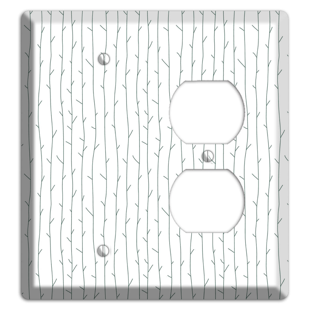 Leaves Style D Blank / Duplex Wallplate
