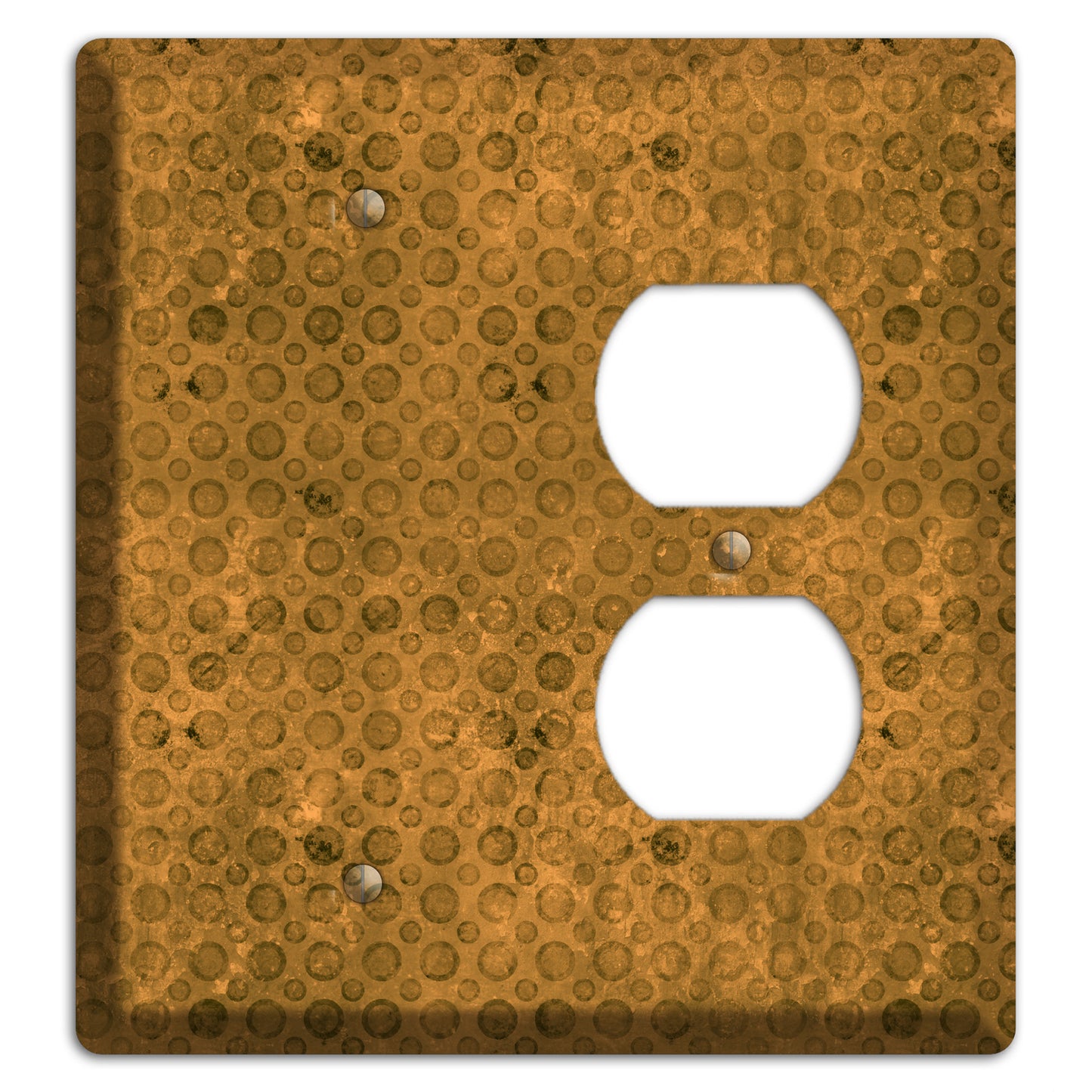 Mustard Circles Blank / Duplex Wallplate