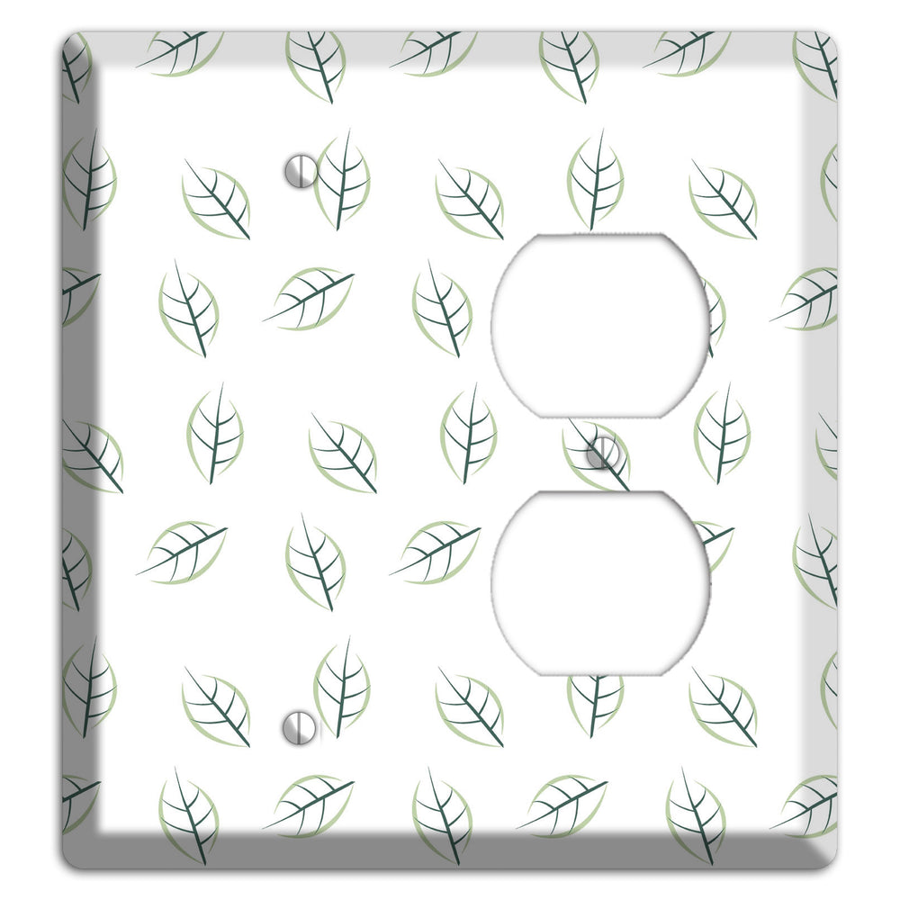 Leaves Style DD Blank / Duplex Wallplate