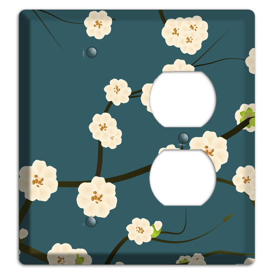 Blue Cherry Blossoms Blank / Duplex Wallplate