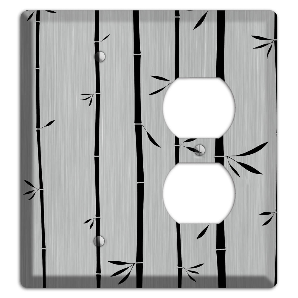 Bamboo Stainless Steel Blank / Duplex Wallplate